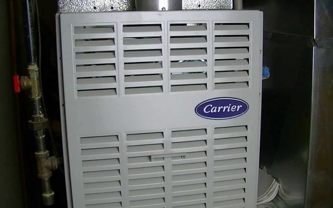 Close up of Carrier heater repair in austin texas