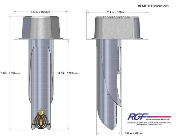 Diagram of REME HALO® Whole Home In-Duct Air Purifier 2