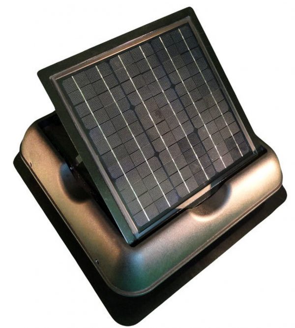 Close up of the Solar Royal 30Watt Solar Attic Ventilation Fan with Thermostat (SR1800 Series) SRSF-30W07 4