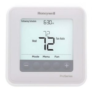 Close up of the T6 programmable thermostat