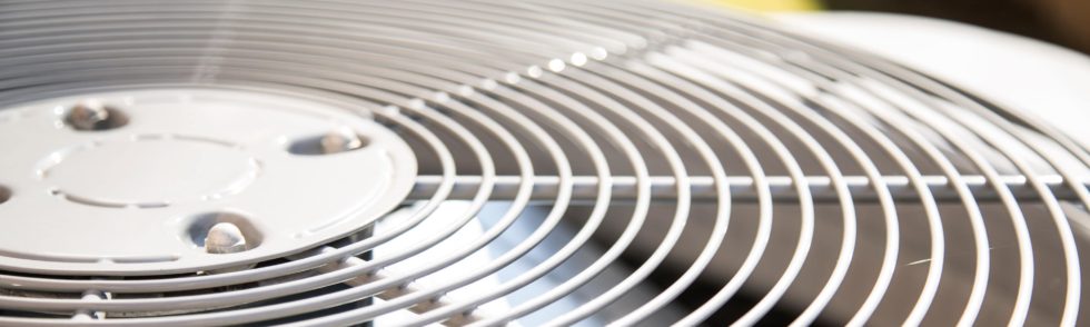 Air conditioner fan blades on a repaired AC in Austin Texas